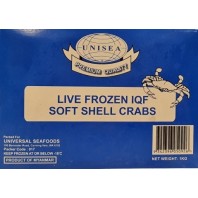 Live Frozen IQF Soft Shell Crabs Size 120-150 1000g